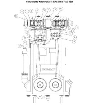 236318005 Кронштейн бентонитового насоса 16x20A