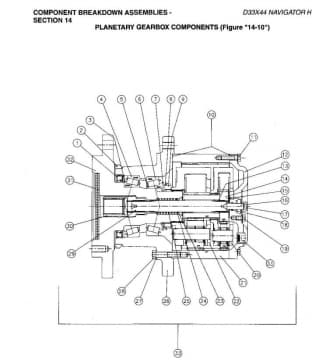 244405033 Шестерня планетарного редуктора 24х40А - 36х50 SII