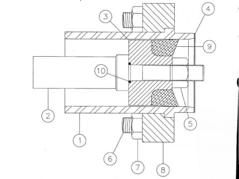 Цилиндр насоса (керамическая втулка) № 277780081 Vermeer 80х100, 100х120