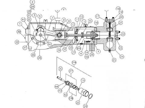 Цилиндр насоса (хромированный внутренний слой) #287030029 Vermeer 80x100, 100x120