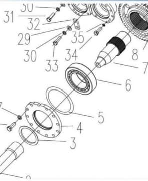 Ведущий вал XZ320