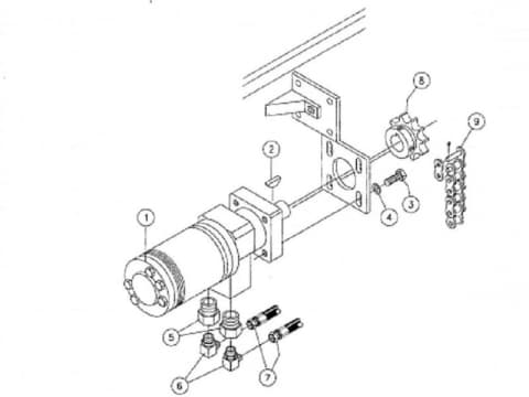 1769005 Ролик соединитель цепи вращения Vermeer 24х40А